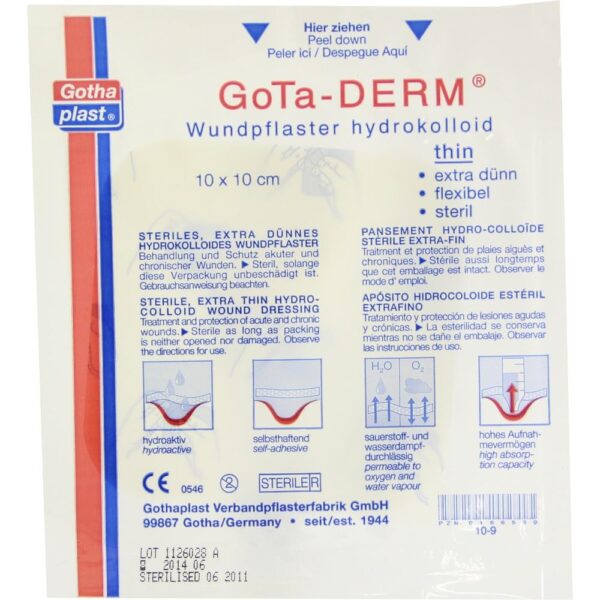 GOTA DERM Hydrokoll.Pfl.10x10 cm