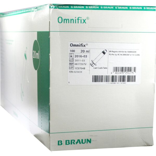 Omnifix Solo Spritzen 20ml Luer Lock latexfrei