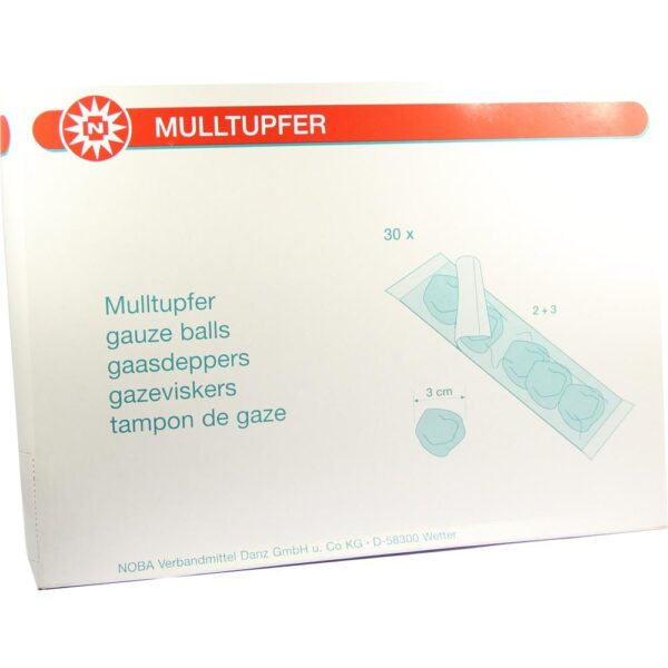 MULLTUPFER pflaumengroß 2+3 steril Set