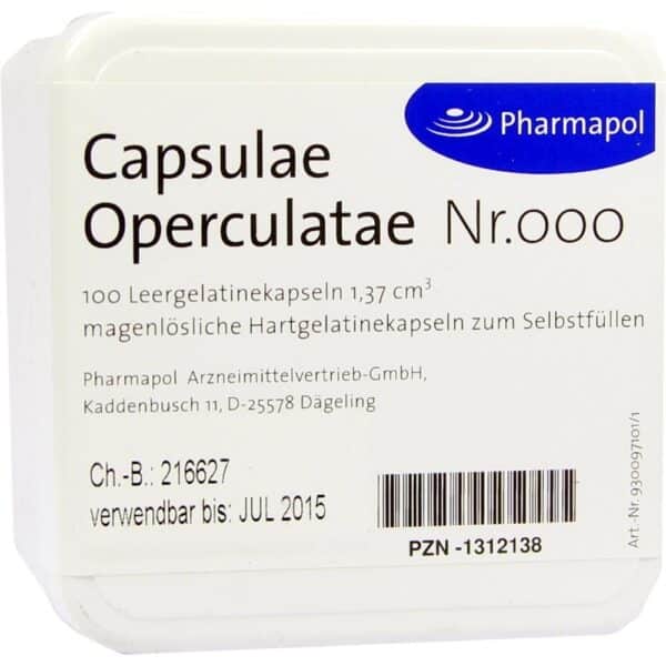 CAPSULAE Operculatae Kapseln Nr.000 1