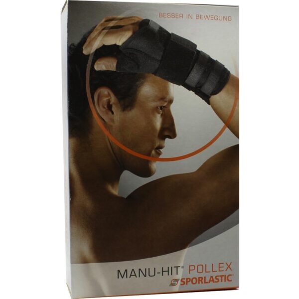 MANU-HIT POLLEX Orthese links Gr.S 07640 schwarz