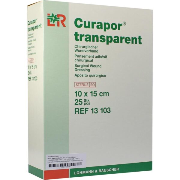 CURAPOR Wundverband steril transparent 10x15 cm