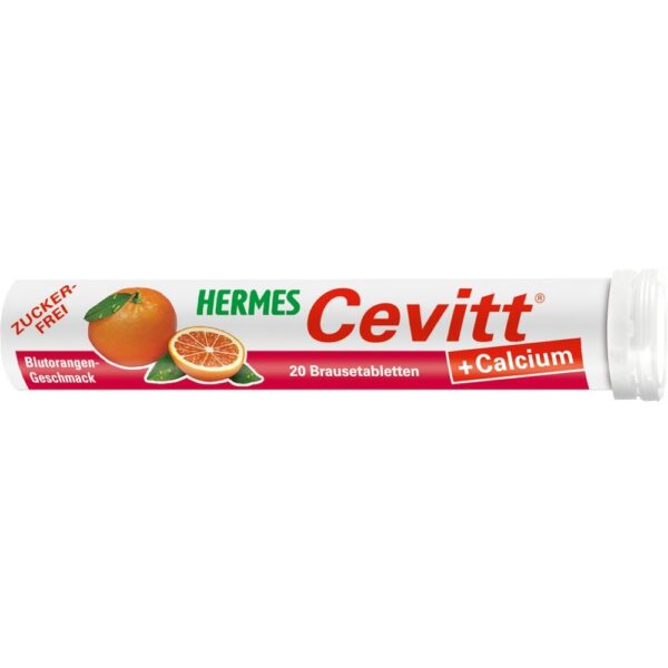 HERMES Cevitt+Calcium Blutorange Brausetabletten