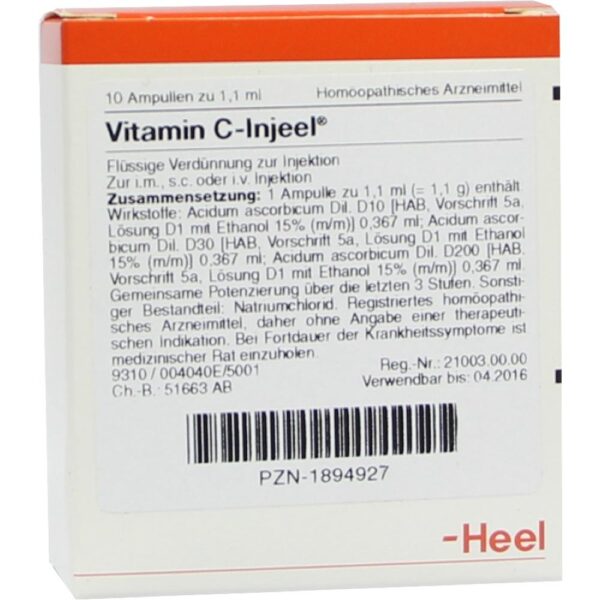 VITAMIN C Injeel Ampullen