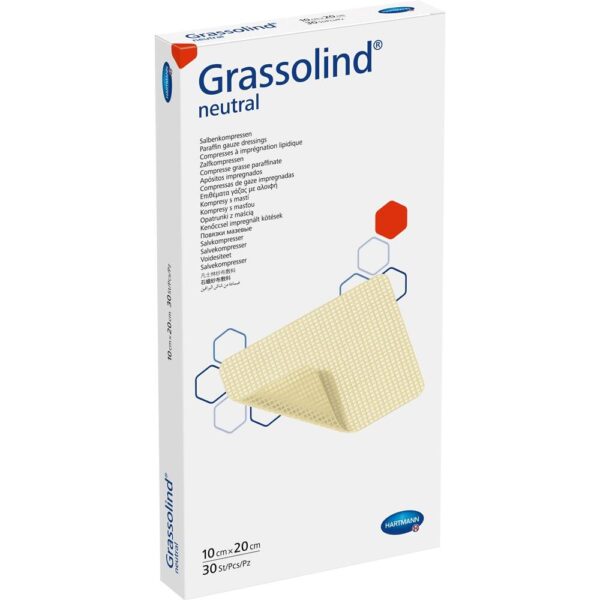 GRASSOLIND Salbenkompressen 10x20 cm steril