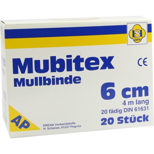 MUBITEX Mullbinden 6 cm ohne Cello