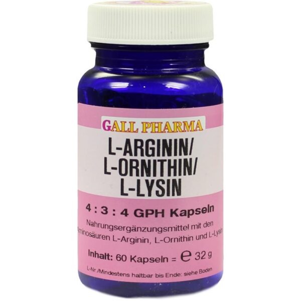 L-ARGININ/L-ORNITHIN/L-Lysin 4:3:4 GPH Kapseln