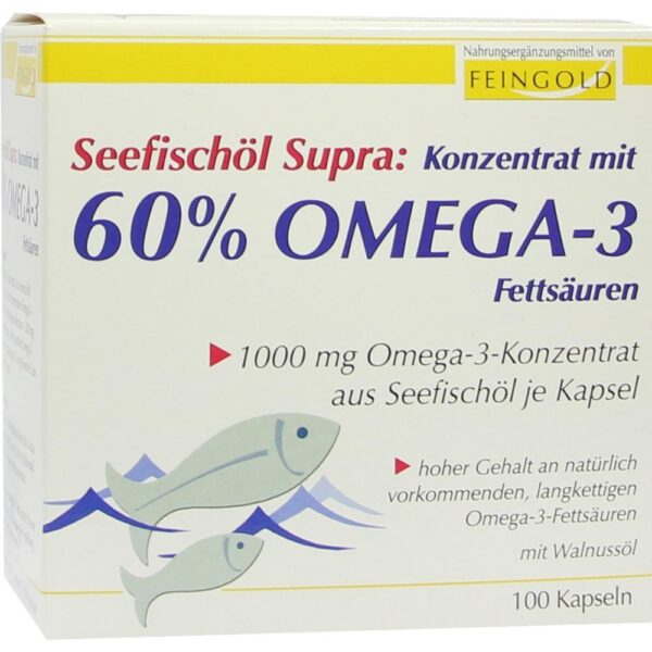 SEEFISCHÖL Supra m.60% Omega-3-Fetts.Weichkaps.