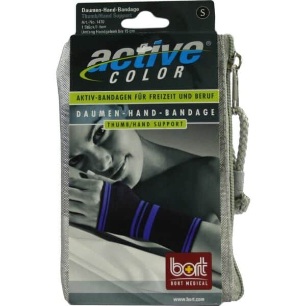 BORT ActiveColor Daumen Hand Band.small schwarz