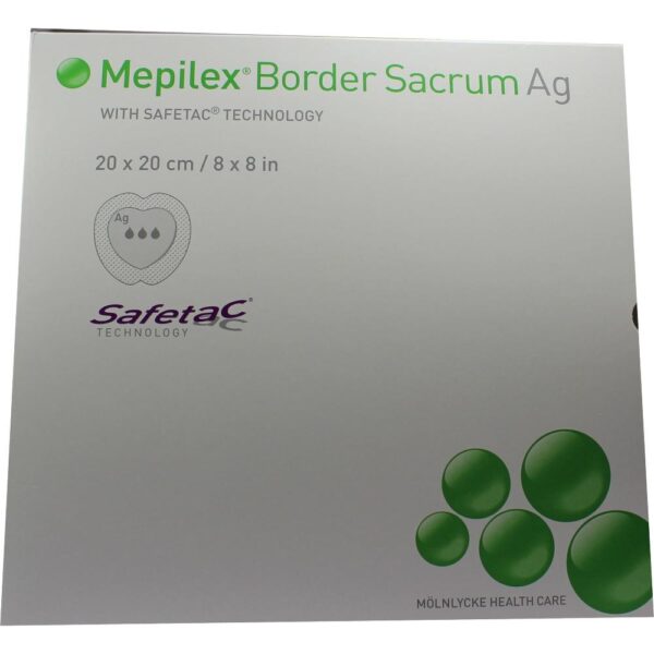 MEPILEX Border Sacrum Ag Schaumverb.20x20 cm ster.