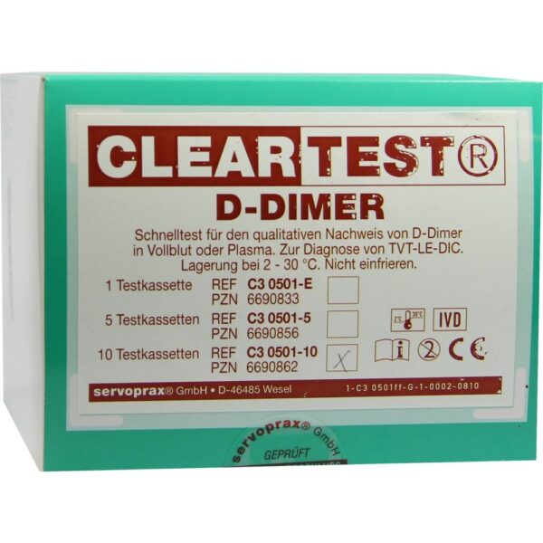 D DIMER Cleartest Vollblut TVT LE DIC