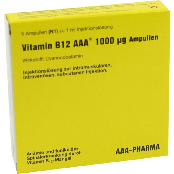 VITAMIN B12 AAA 1.000 µg Ampullen