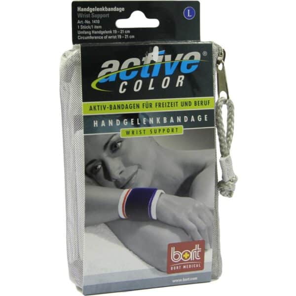 BORT ActiveColor Handgelenkbandage large blau