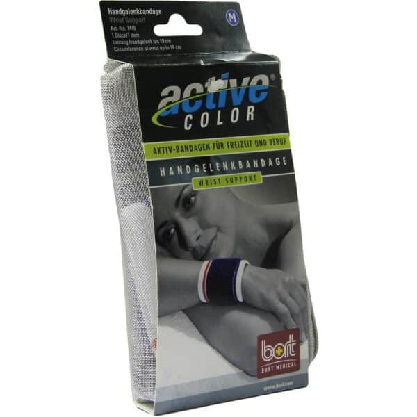 BORT ActiveColor Handgelenkbandage medium blau