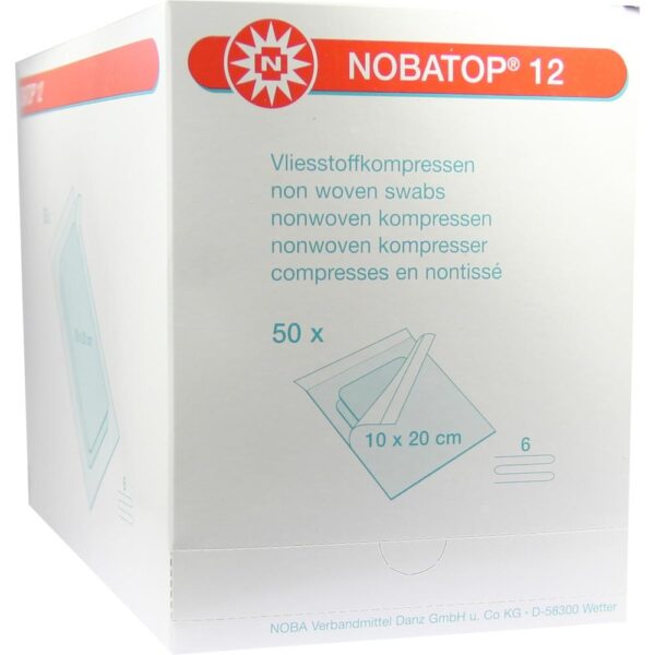 NOBATOP 12 Kompressen 10x20 cm steril