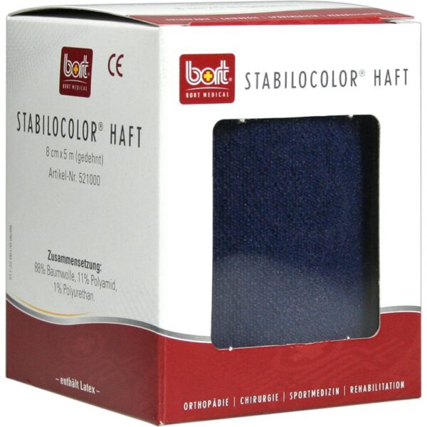 BORT StabiloColor haft Binde 8cm blau