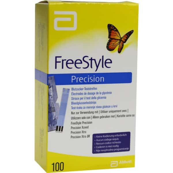 FreeStyle Precision Blutzucker Teststreifen ohne Kodierung