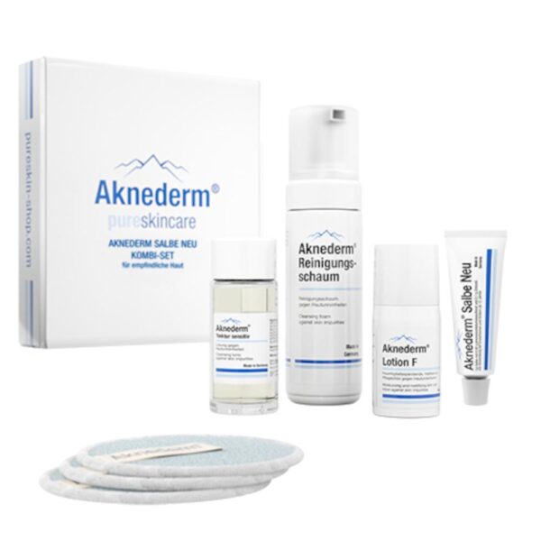 AKNEDERM Salbe Neu Kombiset für empfindliche Haut