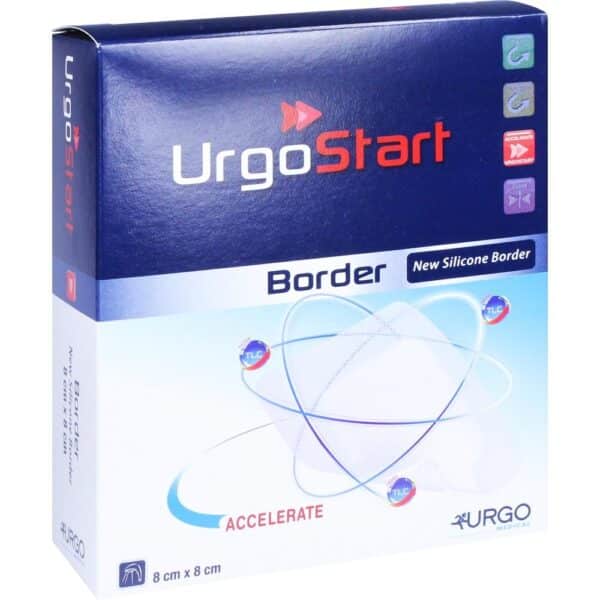 URGOSTART Border 8x8 cm Schaumstoffwundverband