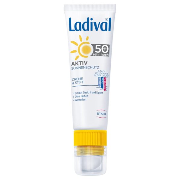 Ladival AKTIV SONNENSCHUTZ CREME& STIFT LSF 50+