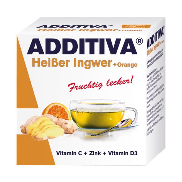 ADDITIVA heißer Ingwer+Orange Pulver