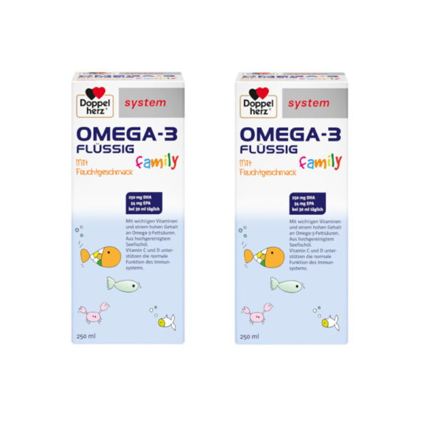 Doppelherz system OMEGA-3 flüssig family Doppelpack