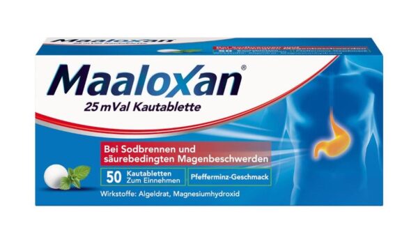 MAALOXAN® Kautabletten bei Sodbrennen & Magenschmerzen