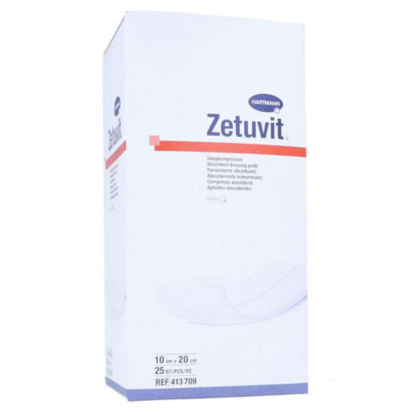 ZETUVIT Saugkompressen steril 10x20 cm