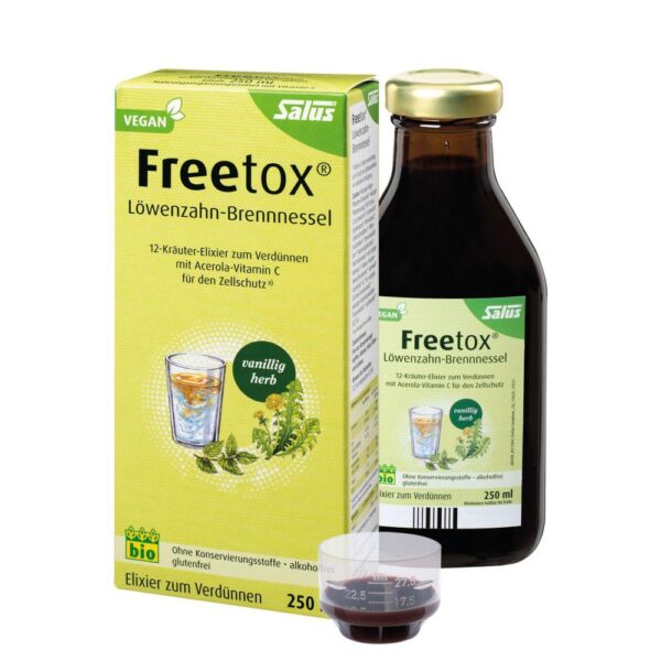 FREETOX Löwenzahn-Brennnessel 12-Kräuter-Elix.Bio