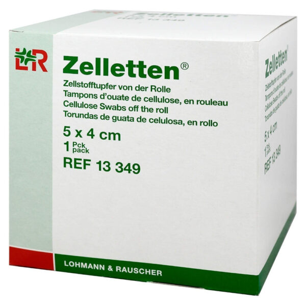 ZELLETTEN Tupfer 4x5cm keimreduziert Rolle