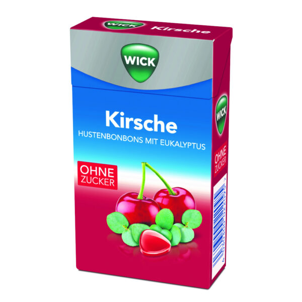 WICK Husten Bonbons WILDKIRSCH & EUKALYPTUS ohne Zucker