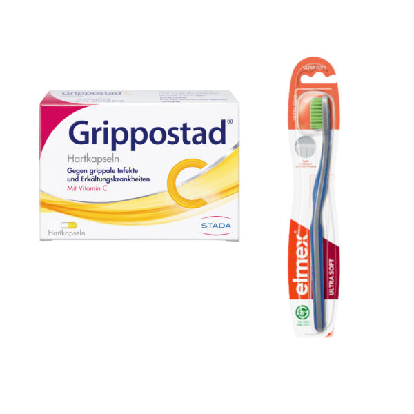 Grippostad & elmex Zahnbürste Set