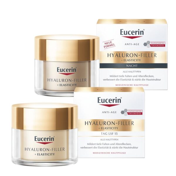 Eucerin ANTI-AGE HYALURON-FILLER + ELASTICITY TAG & NACHT Set