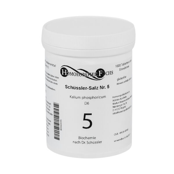 HOMOEOPATHIEFUCHS Schüssler-Salz Nummer 5 Kalium phosphoricum D6 Biochemie