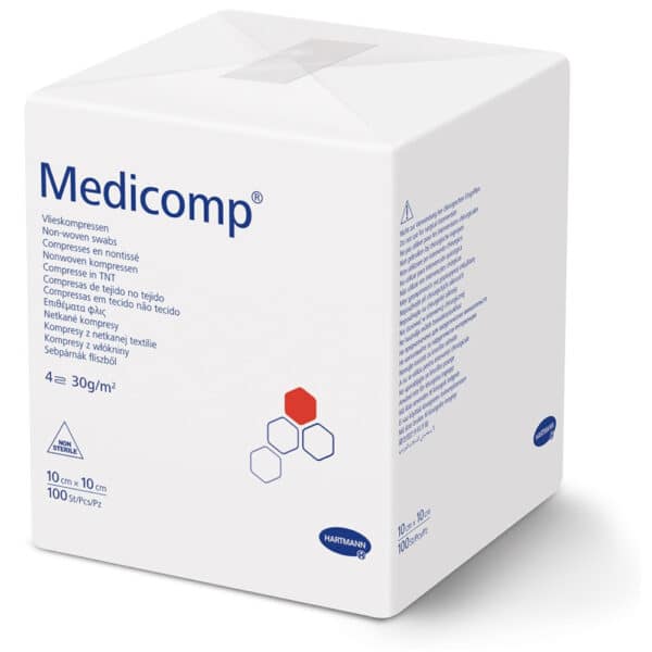 MEDICOMP Kompressen 10x10 cm unsteril