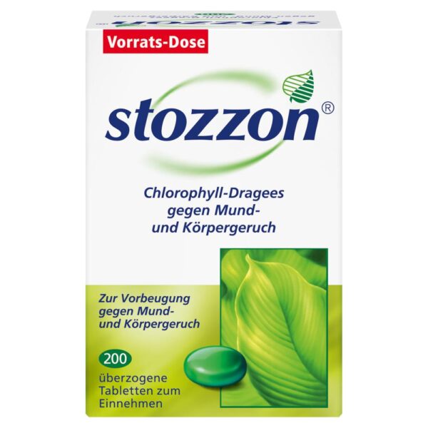 stozzon Chlorophyll-Dragees gegen Mund- und Körpergeruch