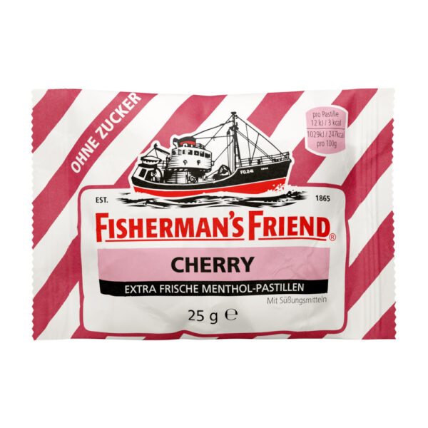 FISHERMANS FRIEND Cherry ohne Zucker Pastillen