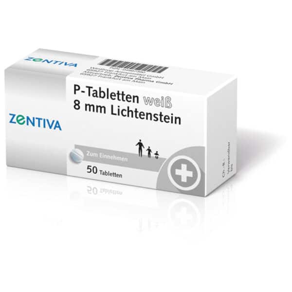 P TABLETTEN weiß 8 mm