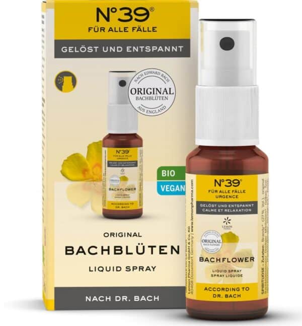 ORIGINAL BACHBLÜTEN LIQUID SPRAY No 39 FÜR ALLE FÄLLE