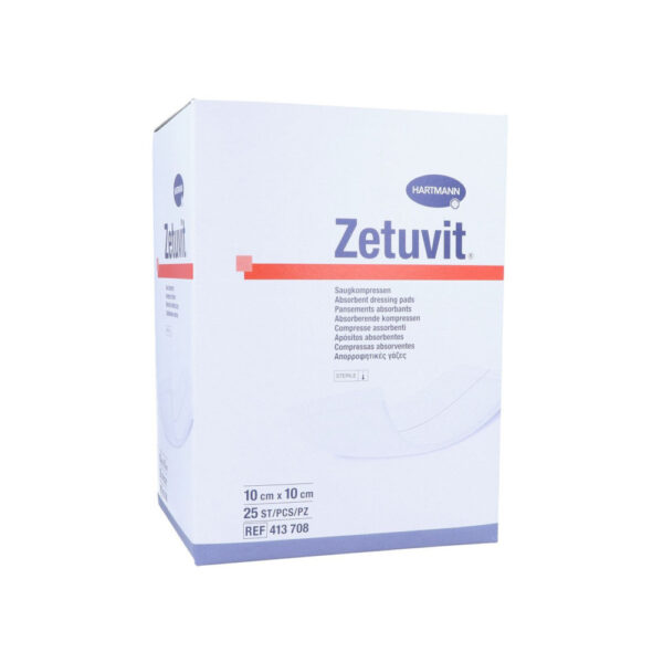 ZETUVIT Saugkompressen steril 10x10 cm