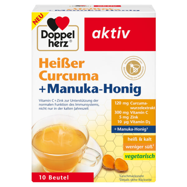 Doppelherz aktiv Heißer Curcuma + Manuka-Honig