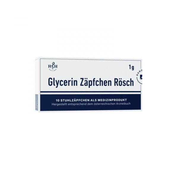 GLYCERIN ZÄPFCHEN Rösch 1 g gegen Verstopfung