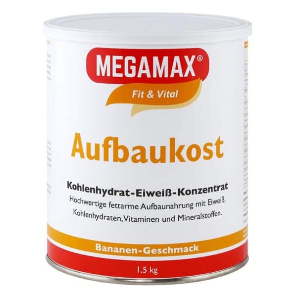 MEGAMAX Aufbaukost Banane Pulver