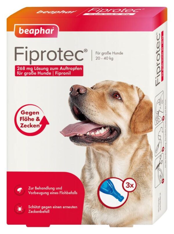 Fiprotec 268 mg Lösung zum Auftropfen für große Hunde