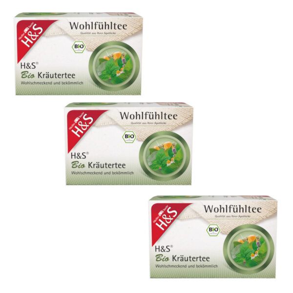 H&S Wohlfühltee Bio Kräutertee 3er Set