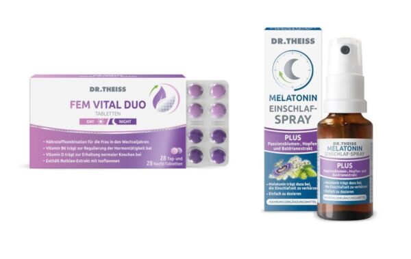 Besser schlafen in den Wechseljahren Set - Melatonin Plus + Fem Vital Duo