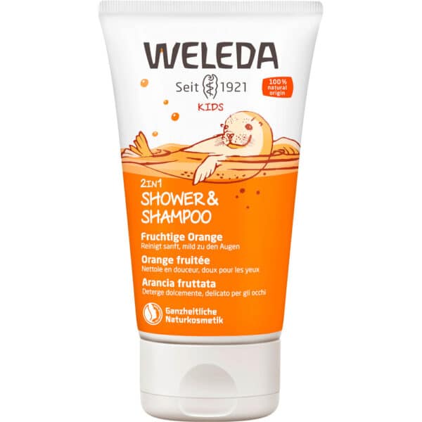 WELEDA Kids 2in1 Shower & Shampoo fruchtige Orange