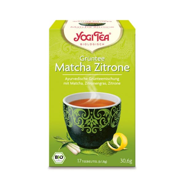 YOGI TEA Grüntee Matcha Zitrone