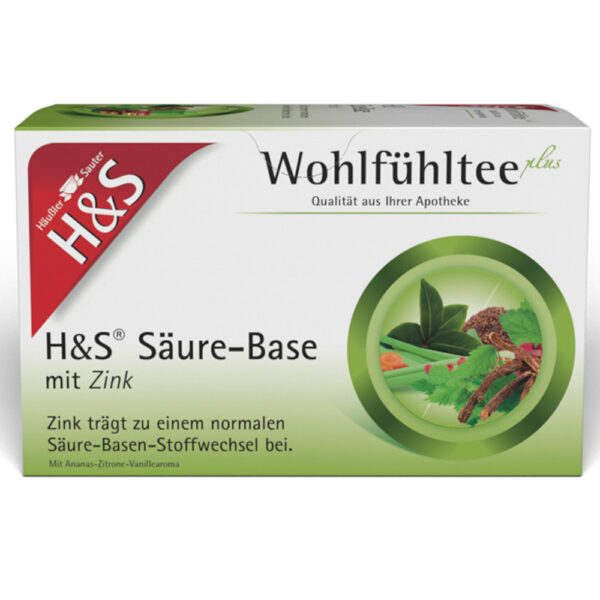 H&S Wohlfühltee Säure-Base mit Zink